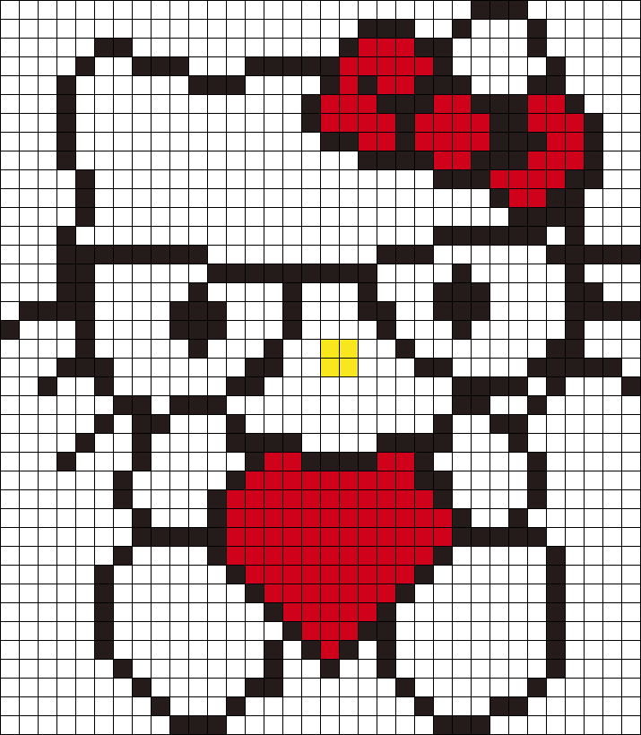 Nerdy Hello Kitty Cross Stitch