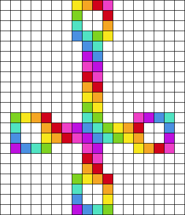 Rainbow cross