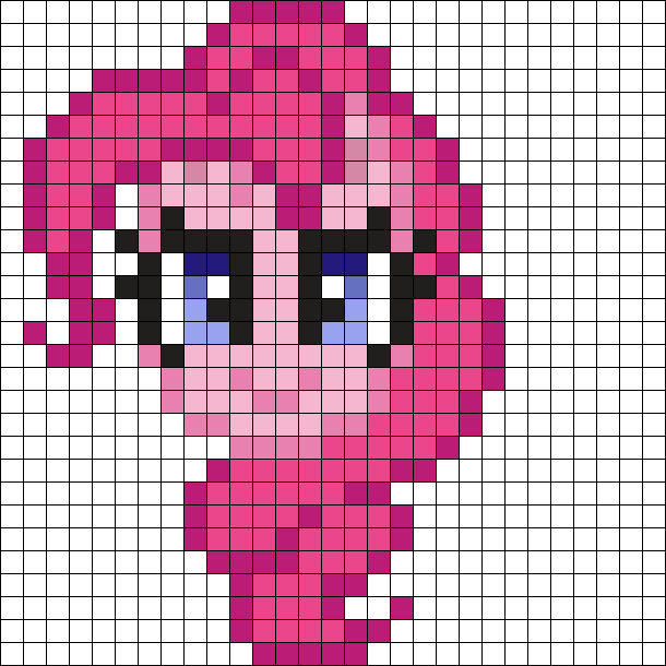Pinkie Pie ~ MLP Face Charm