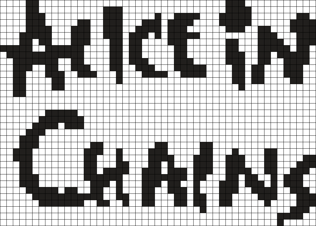 Alice In Chains Band Logo Perler Bead Pattern