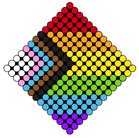 Lgbtqia+ pride flag diamond