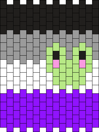 Asexual flag with frog