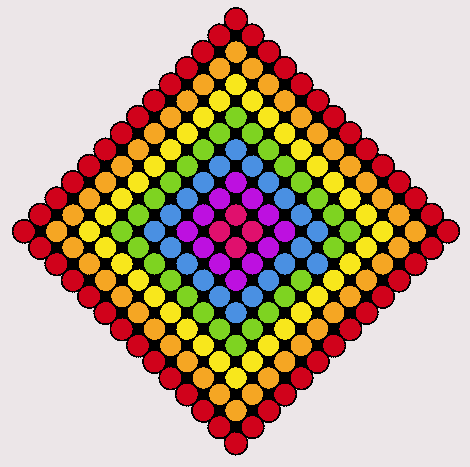 Rainbow square/diamond