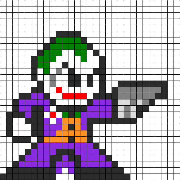 Joker Perler Bead Pattern