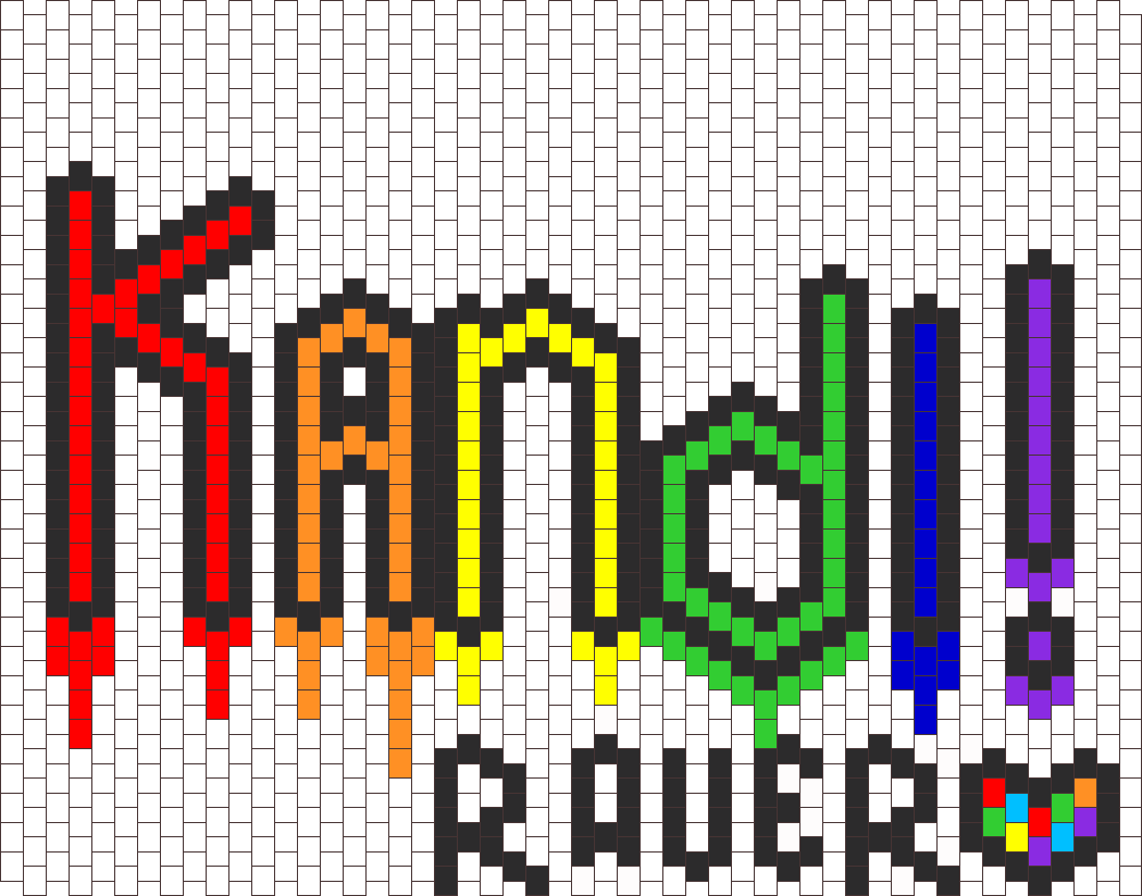 Kandi Raver Bleeding Rainbow Thingy 