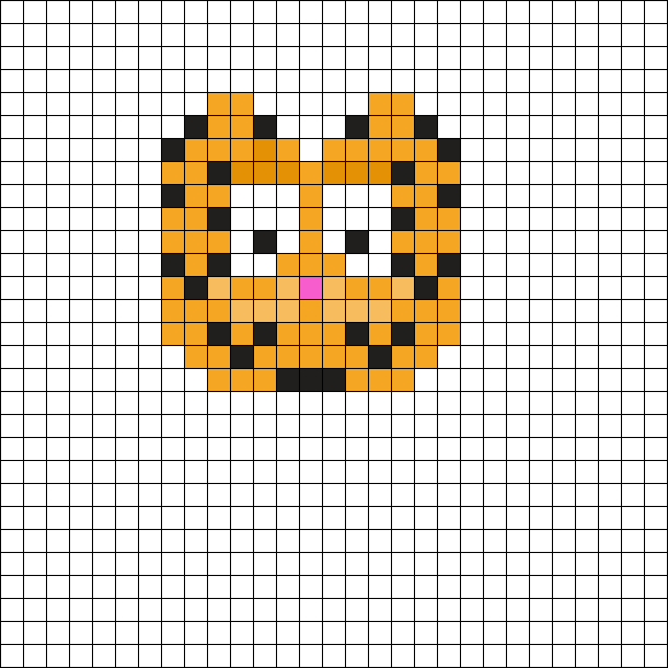 Small Garfield Perler