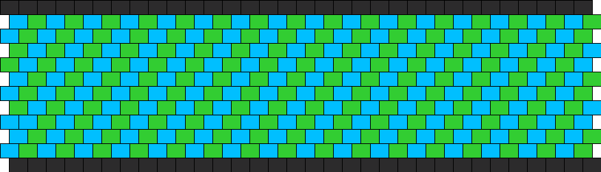Blue Green Diagonals
