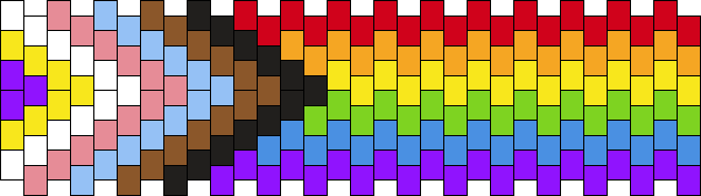 Progress LGBTQ+ Flag (Multi Stitch Cuff)