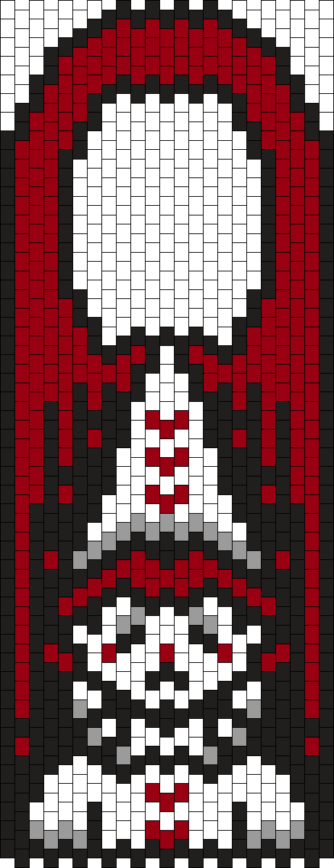 Red Hearted Pierrot Door Hanger (inspired by  cherwubi)