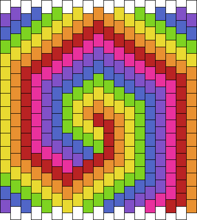 Rainbow Swirl Square Drink Coaster