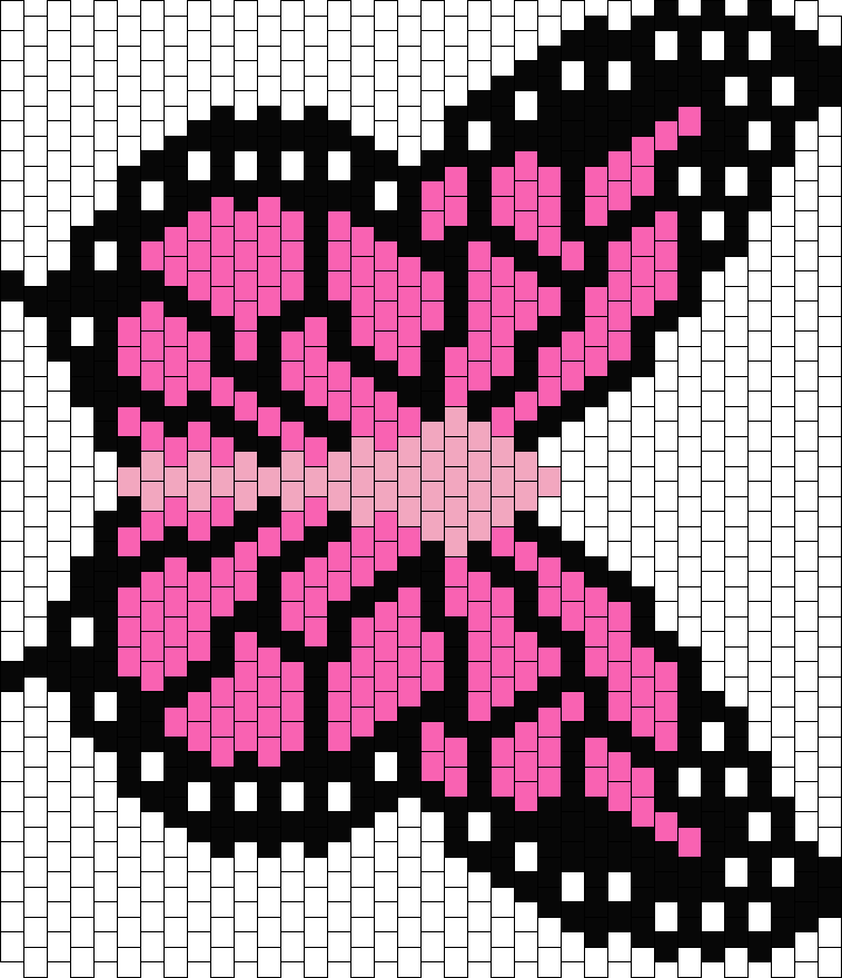 Pink Butterfly Bra Panel
