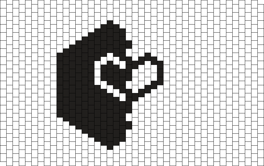black and white heart mask