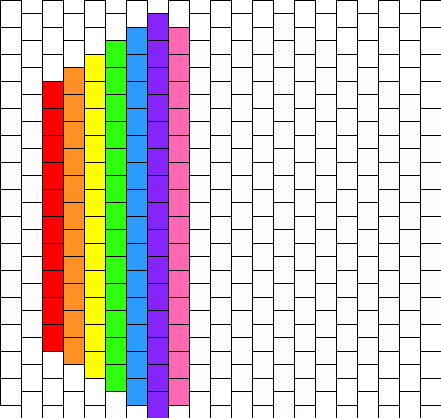 Vertical Rainbow Stripe Mask Pattern