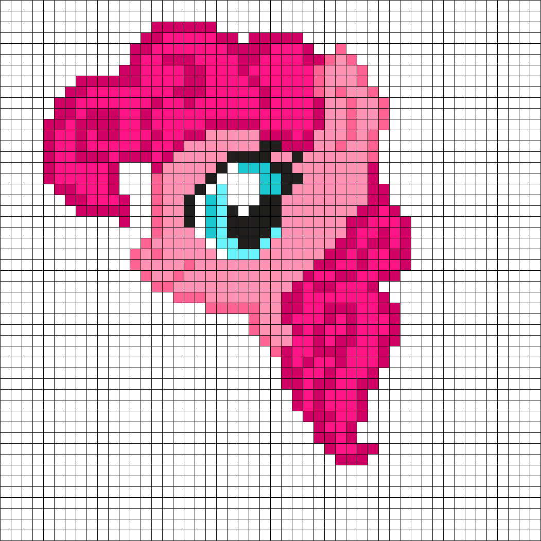 Pinkie Pie - My Little Pony Perler Sprite