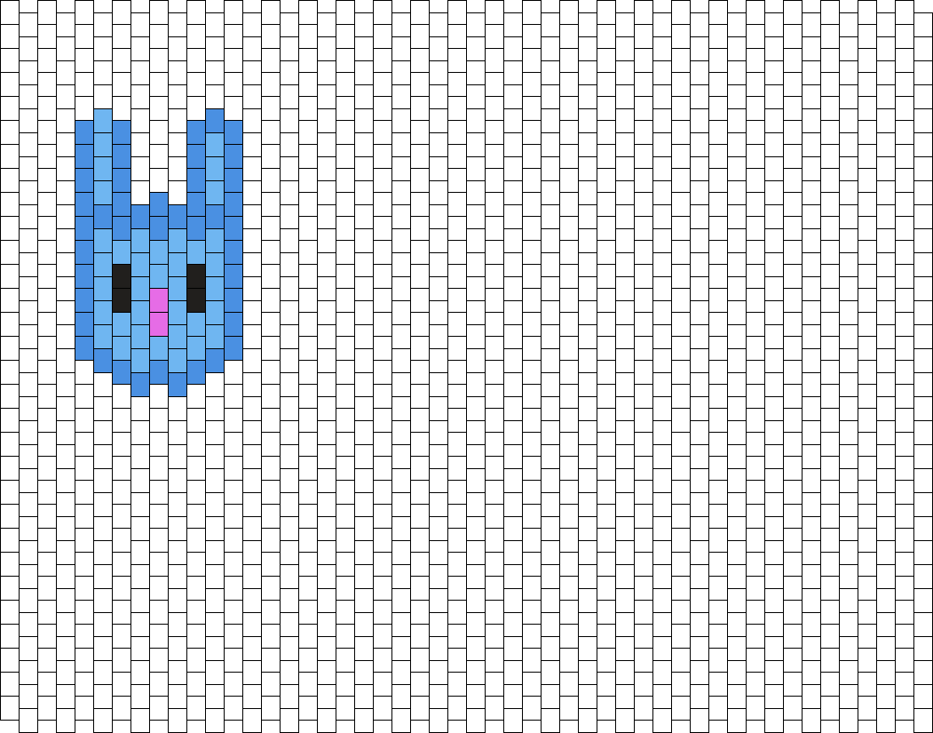 Blue bunny charm pattern!