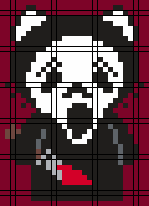 Ghostface (from Scream) Hello Kitty (Sq)