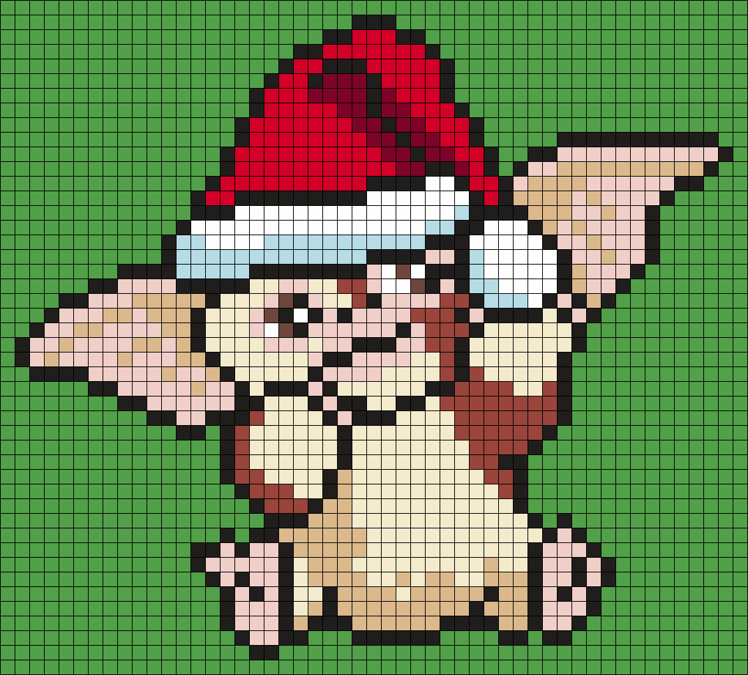 Gizmo In A Santa Hat (from Gremlins) (sq)