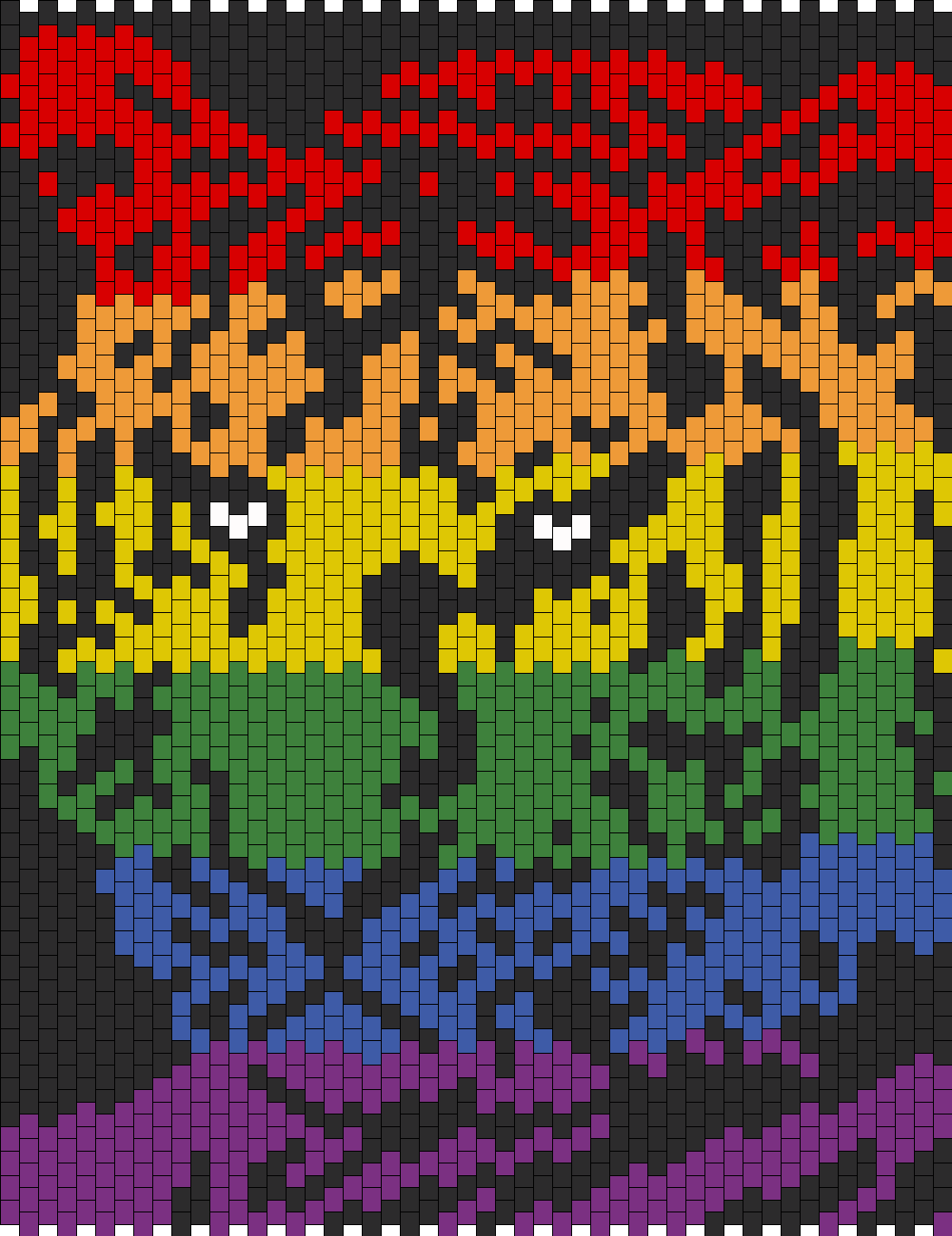 Rainbow Tiger Face