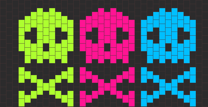 Multicolored Skulls