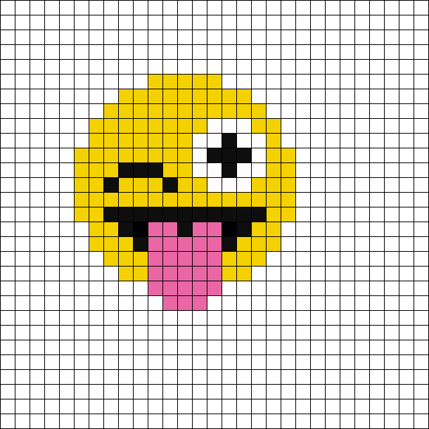 Pixel Wink Emoji