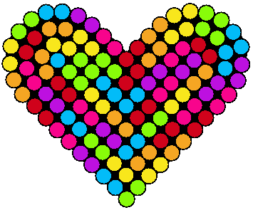 Super Cool Rainbow Heart