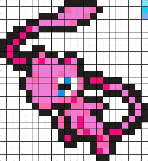 mew pokemon with colors to make it shiny