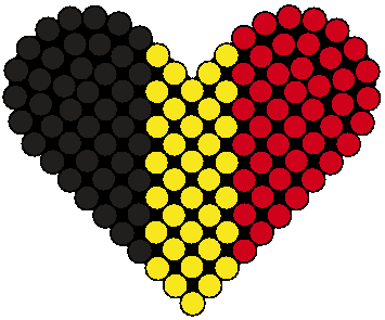 Belguim Flag Heart
