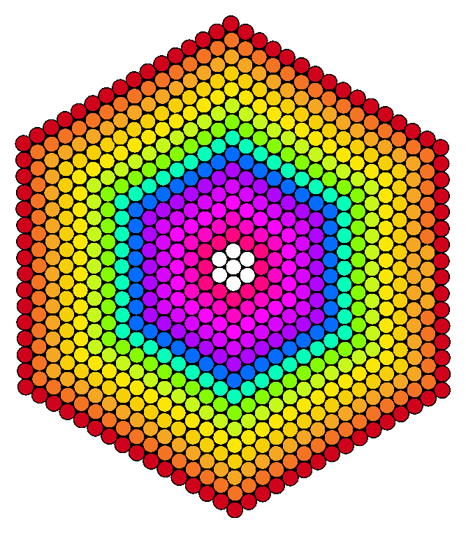 graident rainbow hexagon