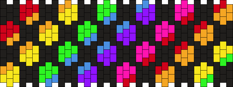 Rainbow Checkered Gradient