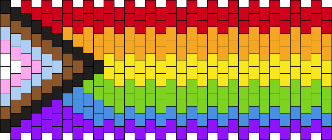 Rainbow pride flag cuff