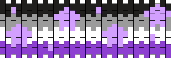 Asexual Flag With Tiny Stars