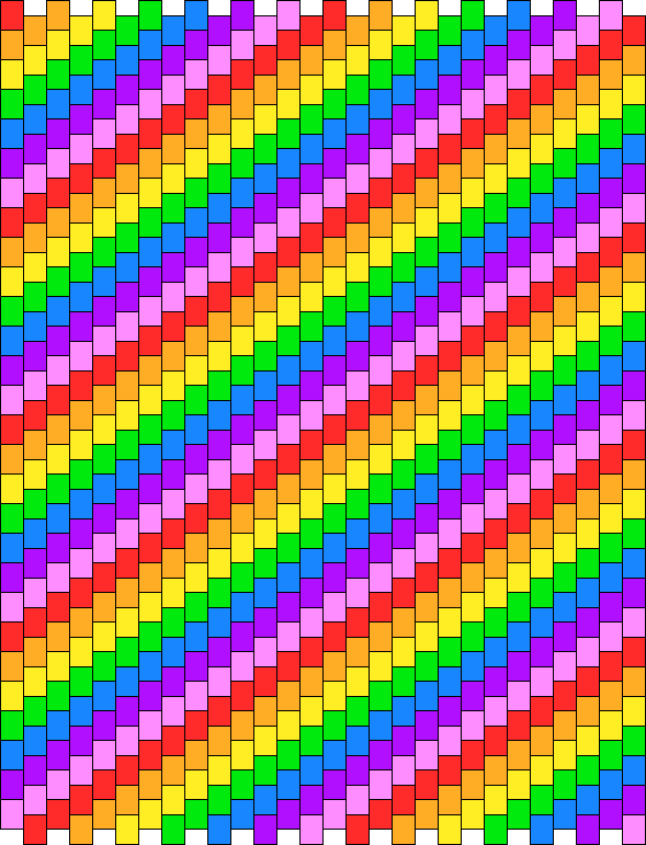 HUGE rainbow diagonal