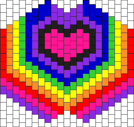 Heart Rainbow Mask
