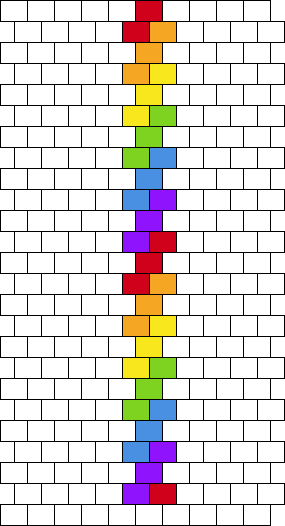rainbow diagonal stripe v.2, the better version