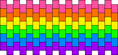 Rainbow Kandi Cuff