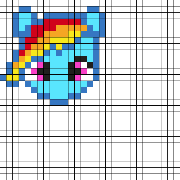 My Little Pony Rainbow dash head