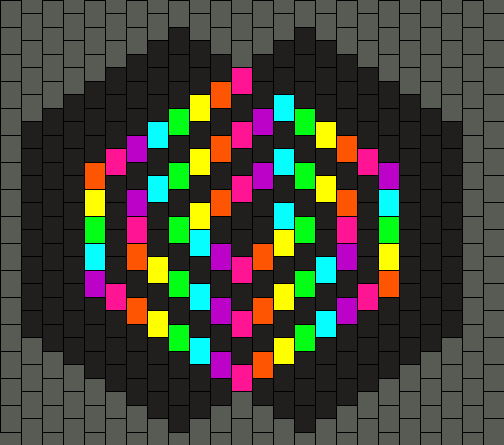 Rainbow Maze Mask