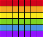 LGBT Flag Square Stitch