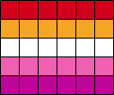 Lesbian Flag Square Stitch