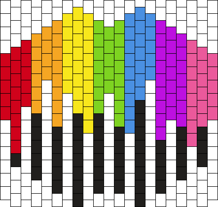 Rainbow Drip With Stripes :0