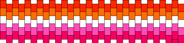 sunset_lesbian_pride_flag_5_banded_rows