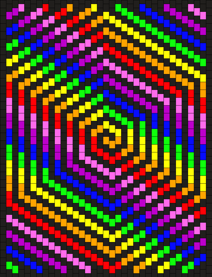 Rainbow Spiral Panel