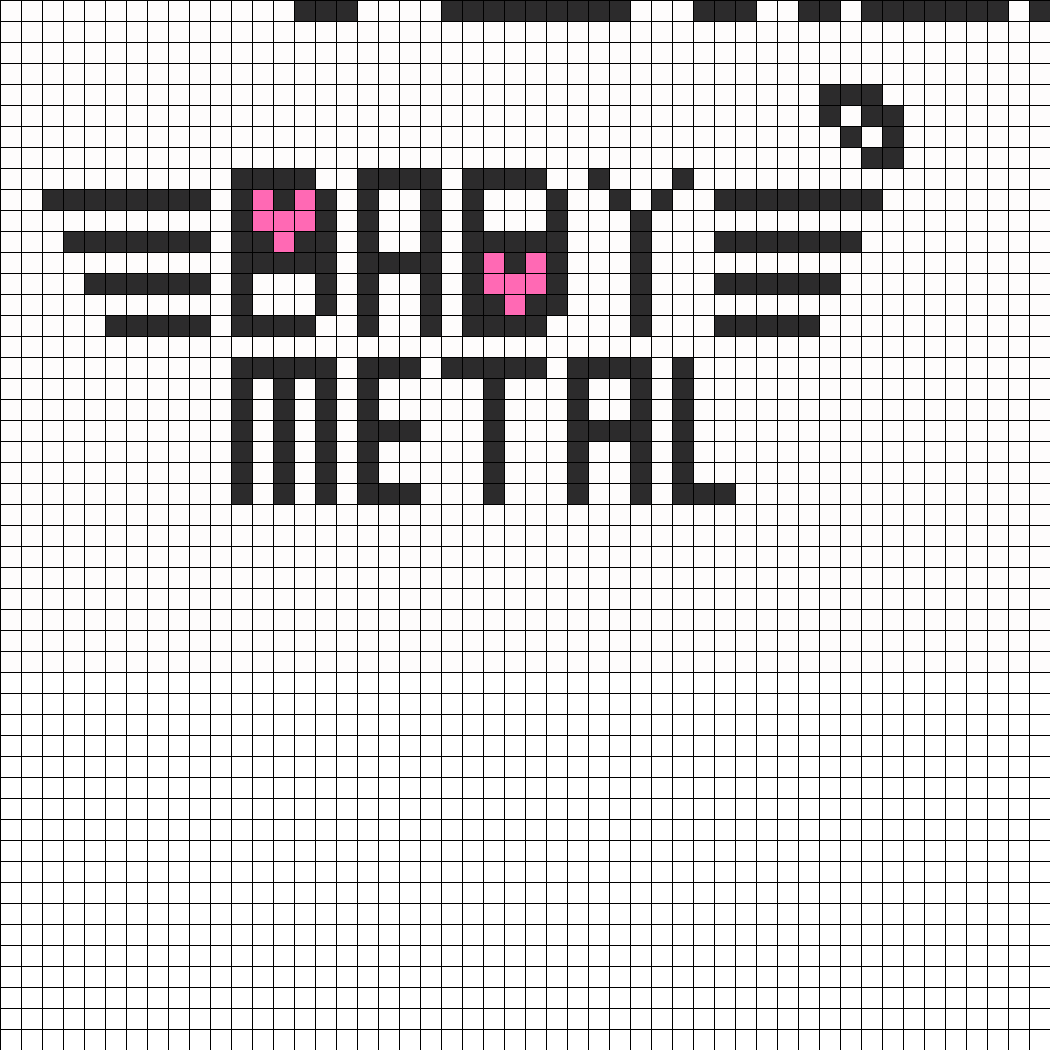 Babymetal Logo Black A White