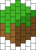 Small Minecraft Grass Block Charm