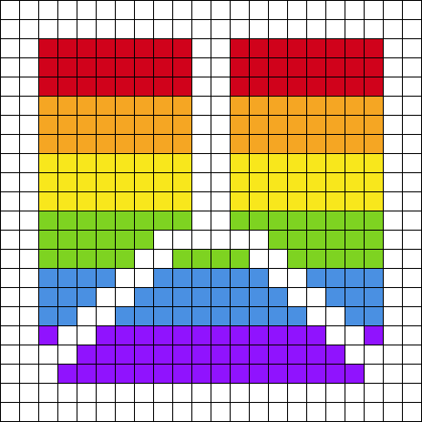 Peace and Pride Coaster - White & Rainbow