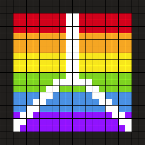 Peace and Pride Coaster - White, Black, & Rainbow