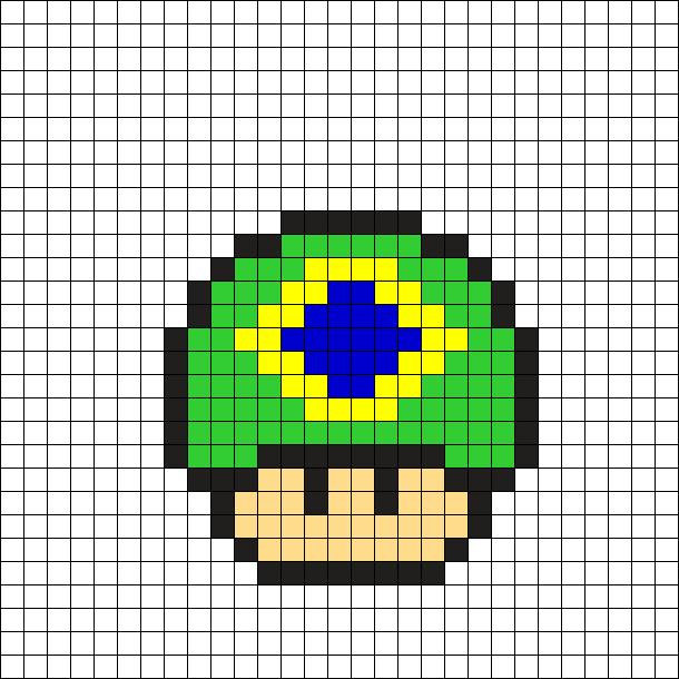 Brazil Flag Mushroom