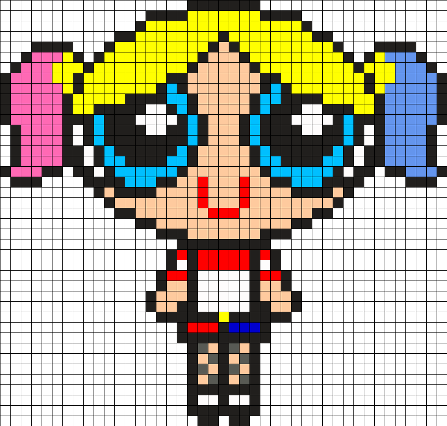 Bubbles Dressed As Harley Quinn