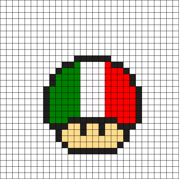 Italy Flag Mushroom