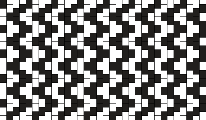 Two Color ZigZag (vertical)